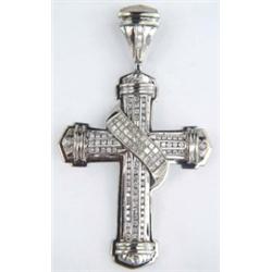 14k Diamond Crucifix Pendant