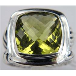 David Yurman Silver Lemon Citrine Ring.