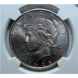1928S Peace $  NGC63