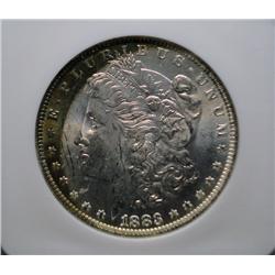 1883O BINION COLLECTION silver Morgan $  NGC63