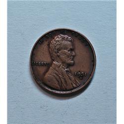 1931S Lincoln penny VF