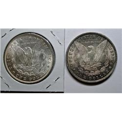 1890O  Morgan $  MS63 lite toning and 1888 MS63