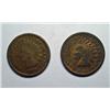 Image 1 : 1871 and 1872 key date Indian pennys  nice color G/VG closer to VG