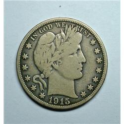 1915 Barber  half $  VG/F
