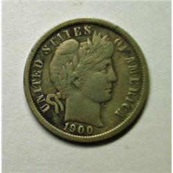 1900O Barber dime solid VF  VERY SCARCE DATE