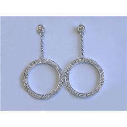 18k White Gold Earrings with Diamonds