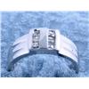 Image 1 : 14k White Gold Ring with Diamonds