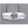 Image 3 : 14k White Gold Ring with Diamonds (Semi-Mount)