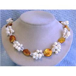 Fresh Water and Mother of Pearl Necklace