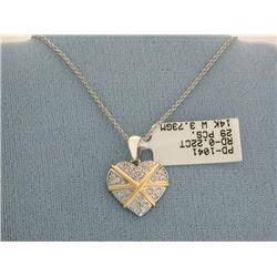 14k Gold Necklace with Heart Pendant