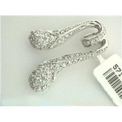 14k White Gold Diamond Pendant
