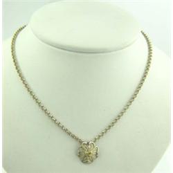 Slane & Slane Silver  Flower Necklace