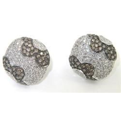 Salavetti 18K Two-Toned Gold Diamond Earrings