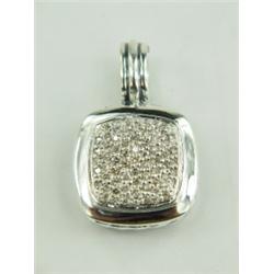 David Yurman Silver Diamond Pendant