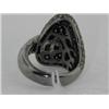 Image 4 : Salavetti 18K Black Gold Two-color Diamond Ring