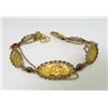 Image 1 : Kurtulan 24K Gold / Silver Ruby & Diamond Bracelet
