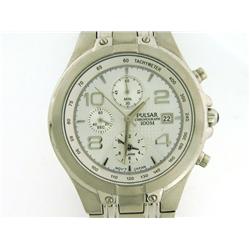 Pulsar Mens Gents Alarm Chronograph Watch