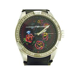 Christian Audigier Int-303 Diamond Panther Garden Ladies Watch