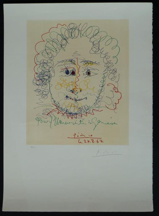 Picasso Original Signed Lithograph 1967