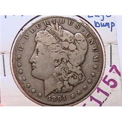 1891-CC Morgan Dollar F12