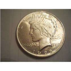 1922 BU Silver Peace Dollar