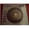 Image 1 : 1908 Silver Barber Half Dollar