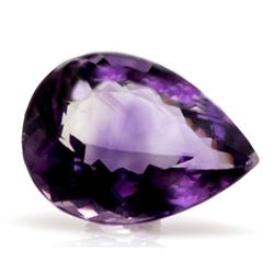 Natural Amethyst Perar Cut 12x16mm estimated 1 pc per lot 6.31ctw