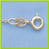 Image 1 : Genuine 16" 14kt Italian Gold-Yellow or White 1.3mm, Oval Link Chain Gauge:030, 1.9gr