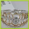 Image 2 : Genuine  0.79 ctw Diamond Ring 18KT 2 TONE