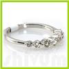 Image 2 : Genuine 0.5 ctw 14k White Gold Ring 16" 1.60g