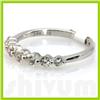 Image 3 : Genuine 0.5 ctw 14k White Gold Ring 16" 1.60g