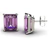 Image 1 : Genuine 4.50 ctw Amethyst Earring 14ktWhite or Yellow Gold 3.2g