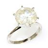 Image 1 : 5.83.00 ct Round cut Diamond Solitaire Ring,  H-K, SI-I