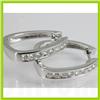 Image 2 : Genuine  1.07 ctw Diamond Earring 18KT White Gold