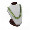 Image 1 : Peridot 18.72 ctw Round Necklace 18kt W/Y Gold