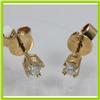 Image 3 : Genuine 0.305 ctw Diamond Earring 18kt Gold-Yellow