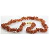 Image 3 : Natural Cornoline Single Row Necklace with clasp