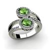 Image 1 : Tourmaline 1.33 ctw & Diamond Ring 14kt W/Y  Gold