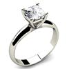 Image 1 : 1.25 ct Princess cut Diamond Solitaire Ring, I-K, SI-I