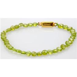 Natural Peridot Bracelet with clasp
