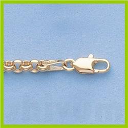 Genuine 16" 14kt Italian Gold-Yellow or White 3.3mm, Rolo  Chain Gauge:033, 5.5gr