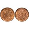 Image 1 : Half Cents  1855 C-1 R1  PCGS MS64 RB