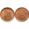 Image 1 : Half Cents 1855 C-1. R1. ANACS MS65 Red