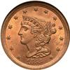Image 2 : Half Cents 1855 C-1. R1. ANACS MS65 Red