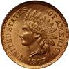 Image 2 : Small Cents 1867 Mint State 66. Red.