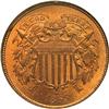 Image 2 : Two-Cent Pieces 1865 NGC MS66 Red