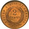 Image 3 : Two-Cent Pieces 1865 NGC MS66 Red