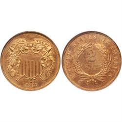 Two-Cent Pieces 1867 PCGS PR65 RB