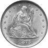 Image 2 : Twenty-Cent Pieces 1875-S PCGS MS64