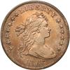 Image 2 : Bust Dollars 1798 HE  Knob 9 B-5  AU50